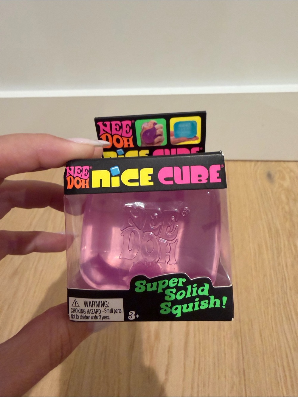NeeDoh Nice Cube Purple Super Solid Squish